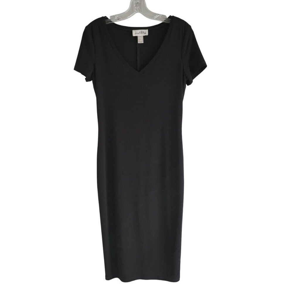 Joseph Ribkoff Short Sleeve Long Black Dress Size 10